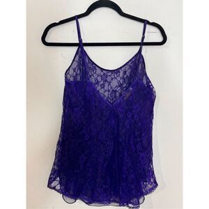 Victoria’s Secret Vintage Gold Label Purple Lace Babydoll Cami Small